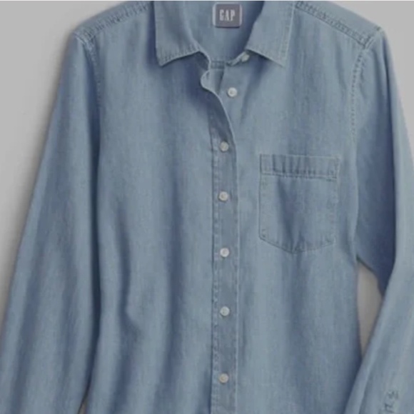 GAP denim perfect shirt. - Picture 5 of 10